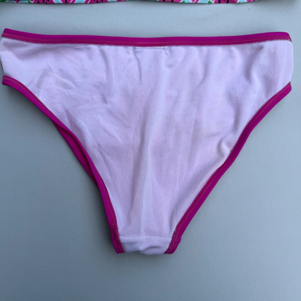 Speedo Tankini Set Watermelon Print Pink Blue Sporty Summer Fruitcore Sz 14 - Picture 14 of 15